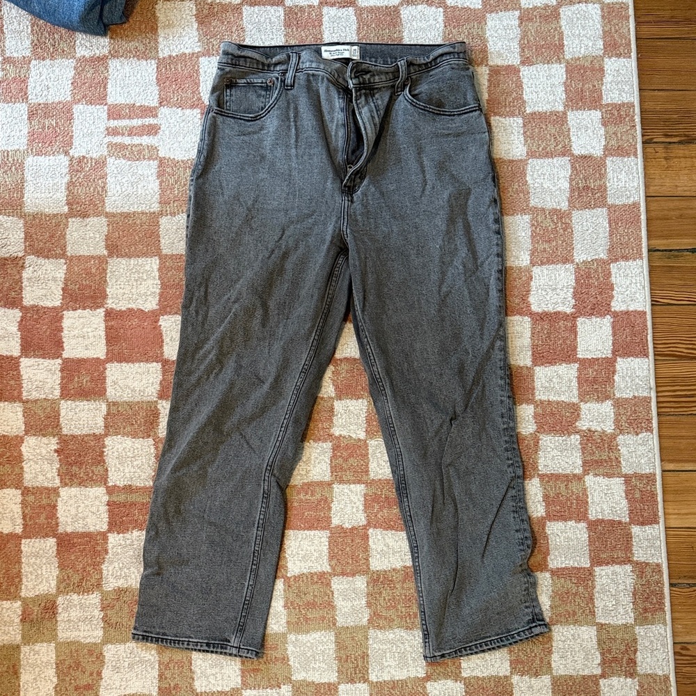 Abercrombie Curve Love Gray Denim Jeans